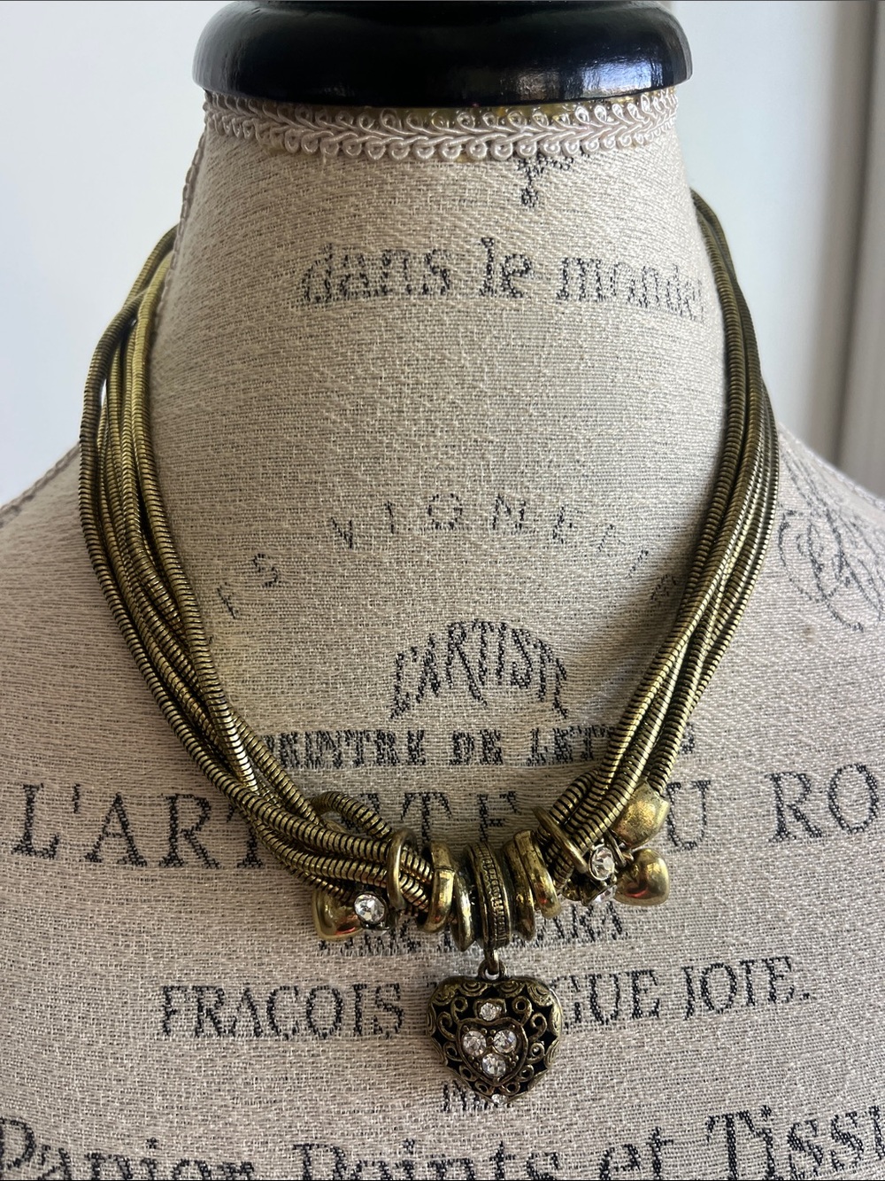 EUC Silpada "Dreamy Details" KRN0086 brass multi strand necklace